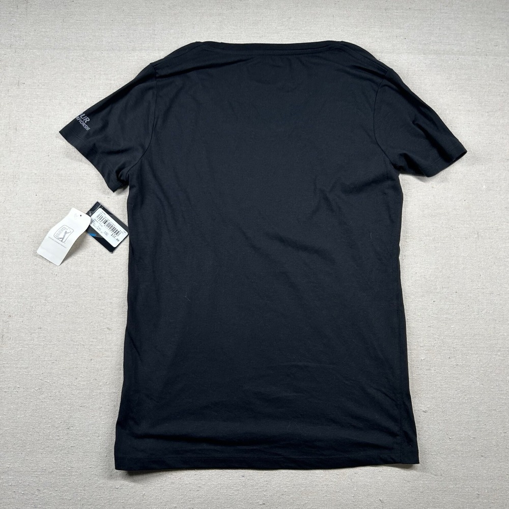 Levelwear Shirt Womens L Golf Atlanta Tour Championship East Lake Solid Black - Picture 5 of 10
